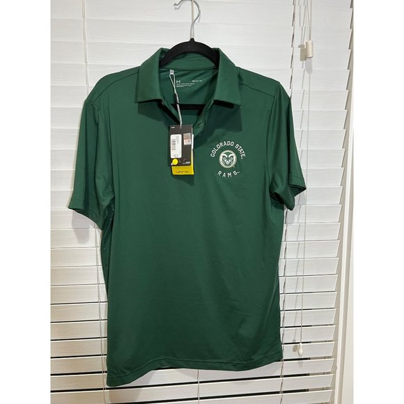 Under Armour Colorado‎ State Rams Polo Shirt - NWT Size S - Picture 1 of 3